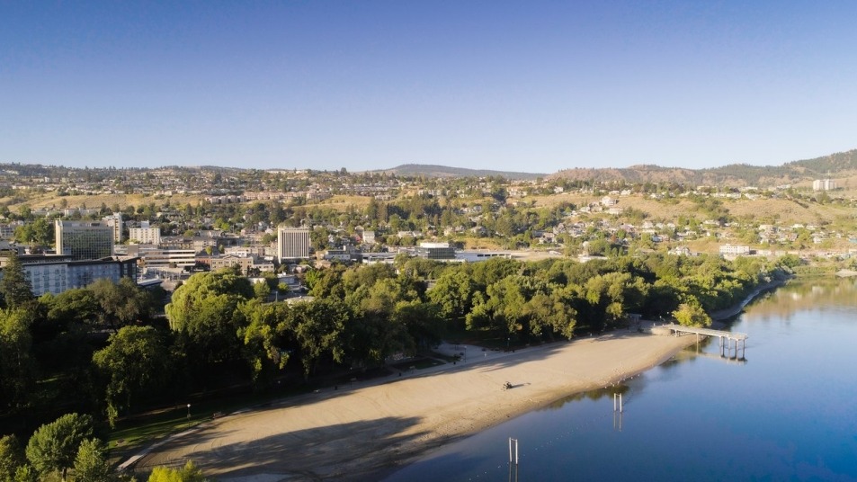 Riverside Park, on the shores of the Thompson River. 
