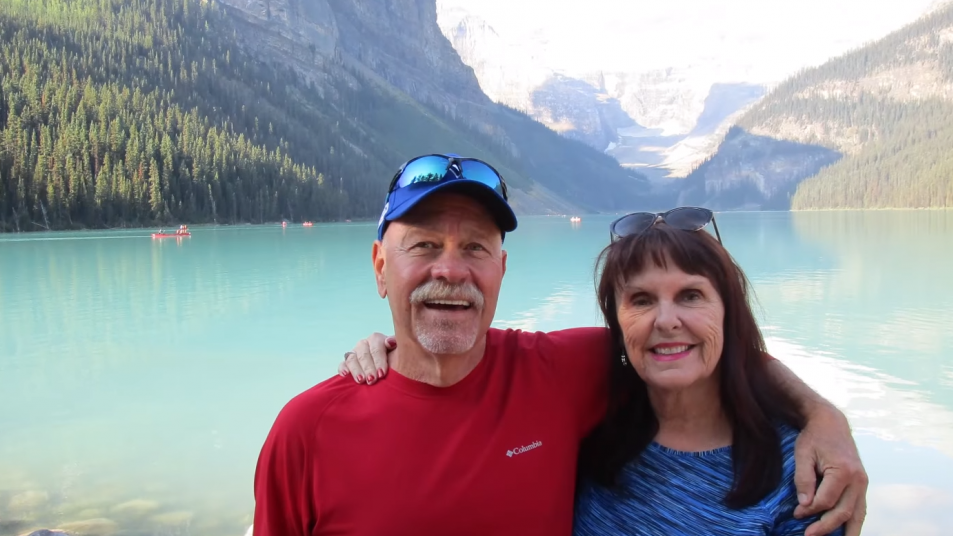 Jim and Becky at Lake Louise