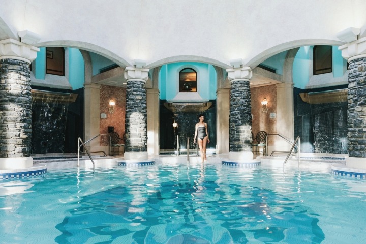 Mineral pool in Fairmont Banff Springs
