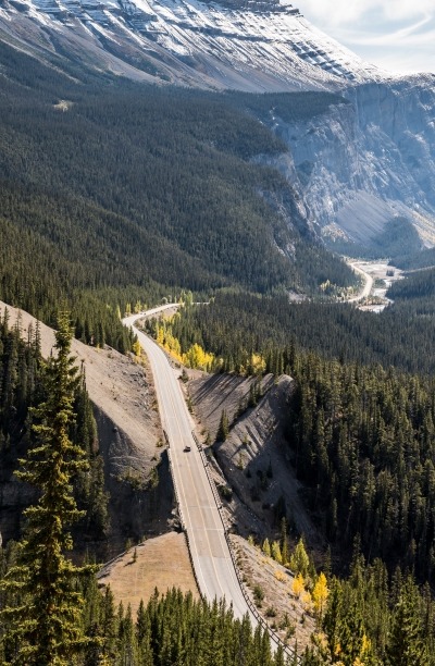 View of an icefield in Jasper.