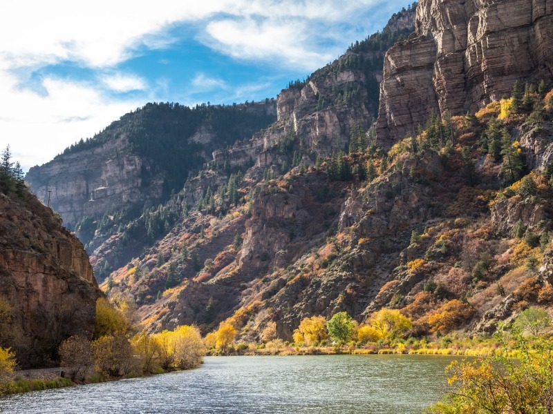 Glenwood Springs in fall